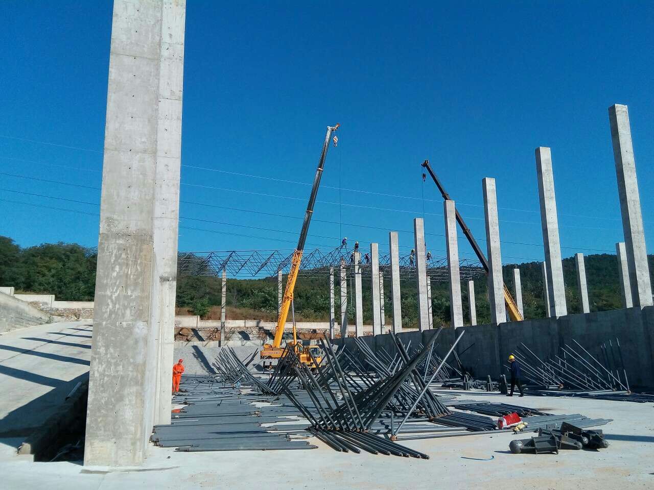 邳州搅拌站网架